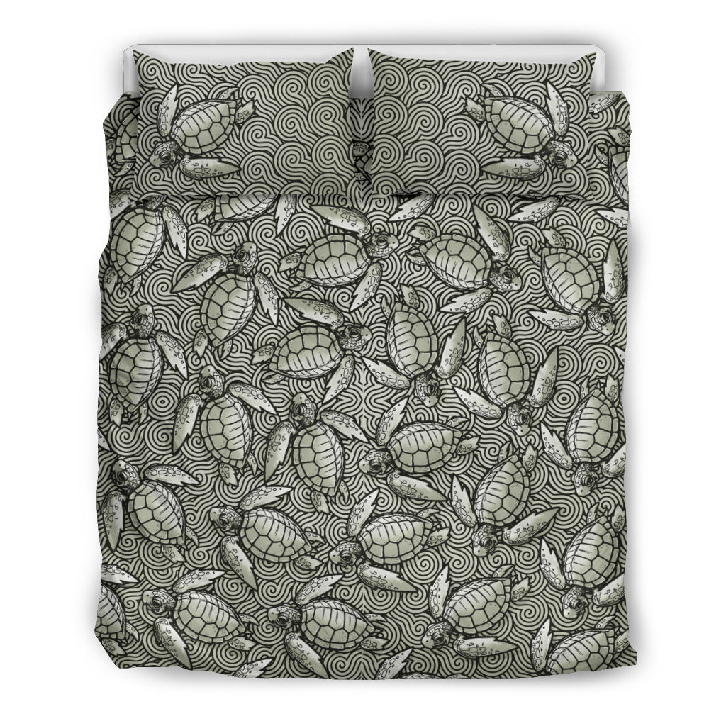 Swirly Turtles - Light Gray