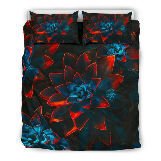 Dark Mode Flowers Special Design Bedding Set